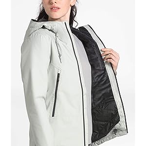 The North Face Inlux Jacket Tin Grey Heather Size XL Women's New with Imperfection