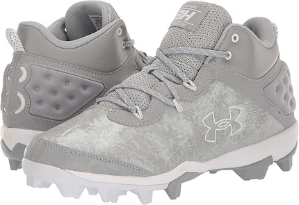 Under Armour Harper 8 Mid RM Baseball Cleats Black Size 4 New