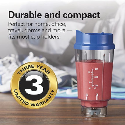 Hamilton Beach Portable Blender for Shakes and Smoothies - New, Blue (51132)