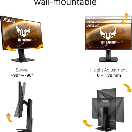 ASUS TUF Gaming VG259QR 24.5” 1080p 165Hz Monitor G-SYNC DisplayPort – New