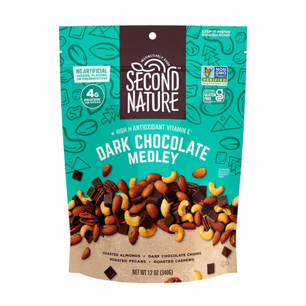 Second Nature Dark Chocolate Medley Trail Mix, 12 oz