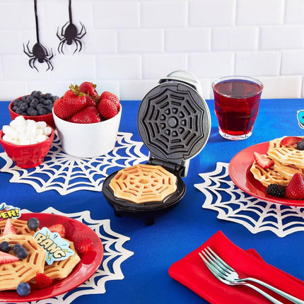 Spiderweb Mini Waffle Maker - White - New