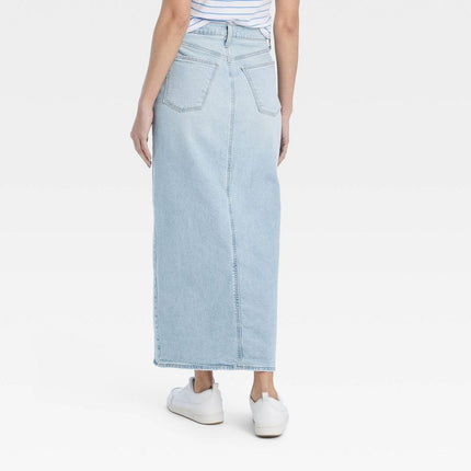 Universal Thread Women’s Denim Maxi Skirt, Size 6, New