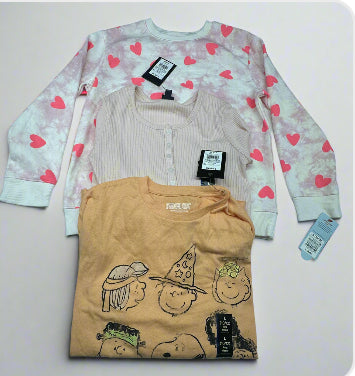 3-Pack Girls’ Long-Sleeve Tops - Size L (10/12) | New