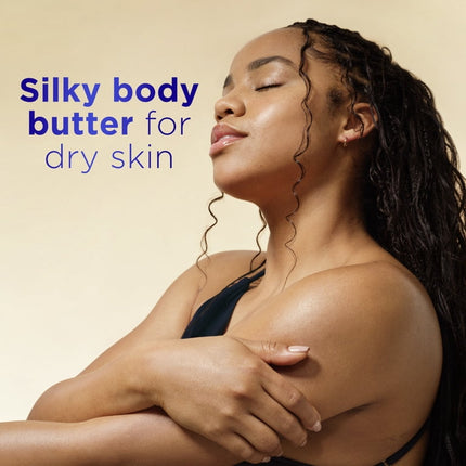 Vaseline Radiant X Moisturizing Body Butter & Lotion Deep Nourish with 100% Pure Shea Butter, 7 oz