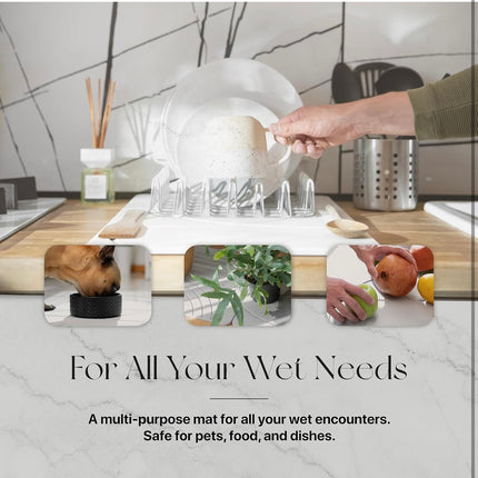 Tosoro Stone Bath Mat Open Box - Quick Drying, Anti-Slip, Odor-Free, Mildew Resistant