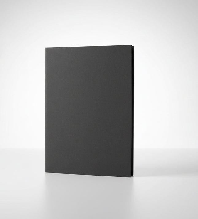 Top Flight Charcoal Leatherette Foil Journal 6x8 Notebook Lined Writing Diary
