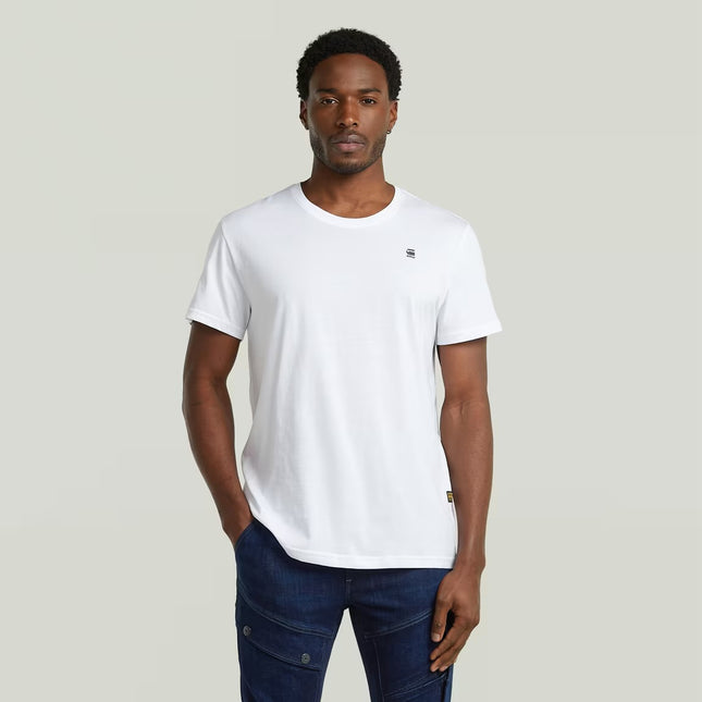G Star Men’s Chest Logo T Shirt - White Size XL