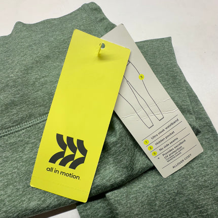 All in Motion Women’s High-Waisted Leggings - Heathered Green, Size S, New