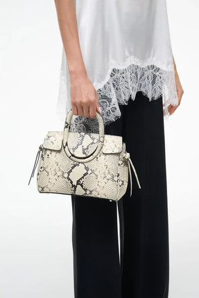 Staud - Maude Mini Carryall - White Snake