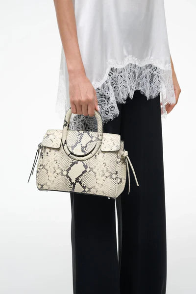 Staud - Maude Mini Carryall - White Snake