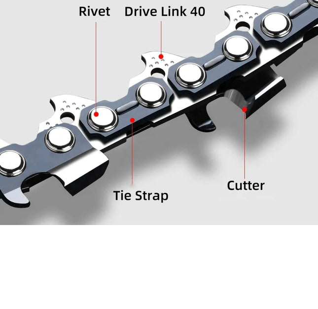 Fifchall 10 Inch Chainsaw Chain S40 3/8” LP Pitch .050” Gauge 40 Drive Links