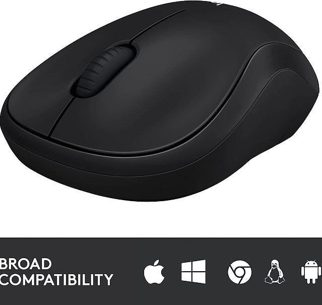 Logitech M185 Wireless Mouse USB - Black (Open Box)