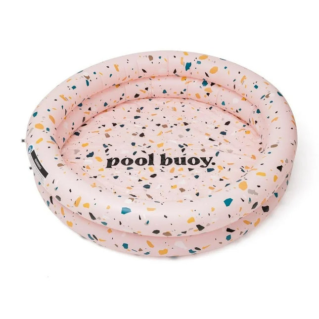 Pool Buoy Round Inflatable Pool with Storage Bag - Premium Outdoor Swimming Pool - Pink