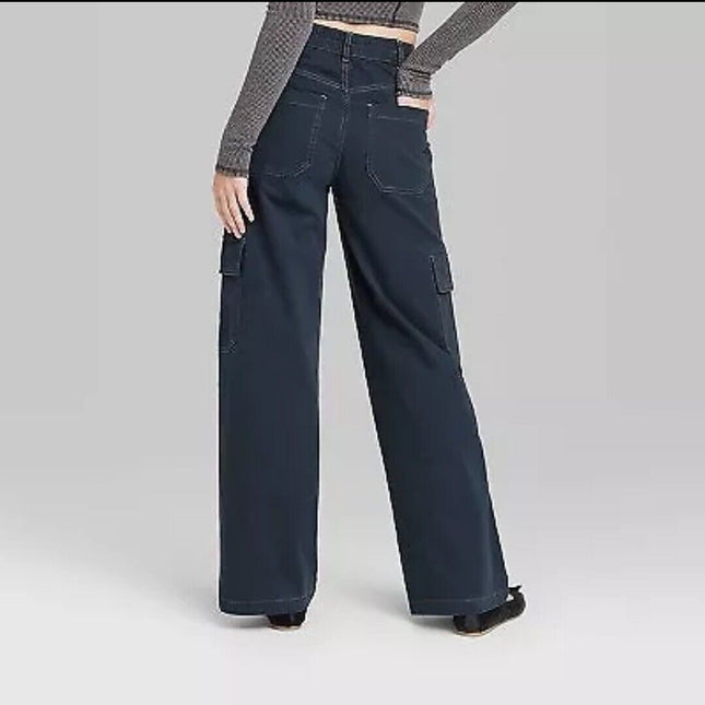 Wild Fable Women’s Navy Cargo Pants - New Size XXS