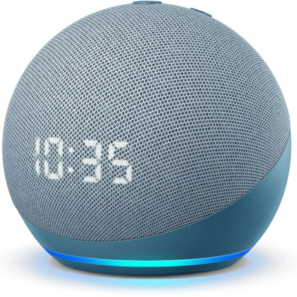 Amazon Echo Dot (4th Gen) Smart Speaker with Clock and Alexa - Twilight Blue Open Box