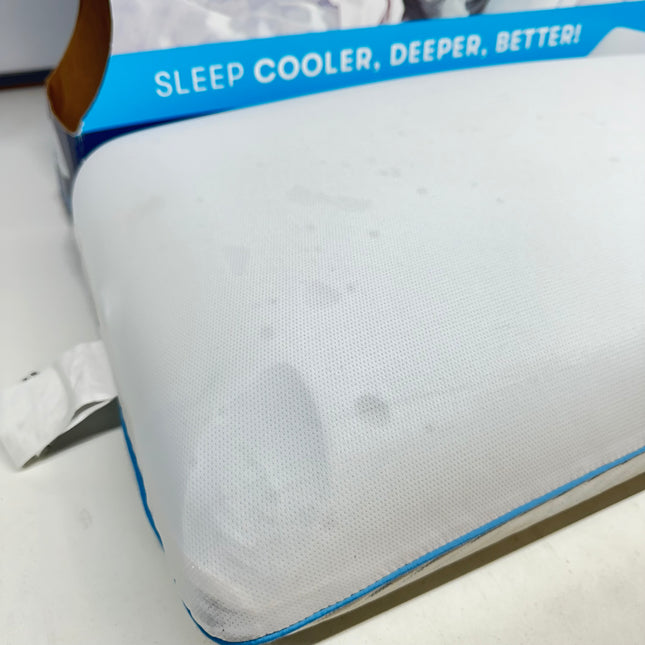 Serta King Size Cooling Gel Memory Foam Pillow - Open Box,