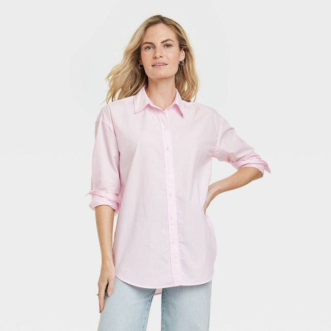 Universal Thread Women’s Light Pink Button-Down Shirt Size  M - New