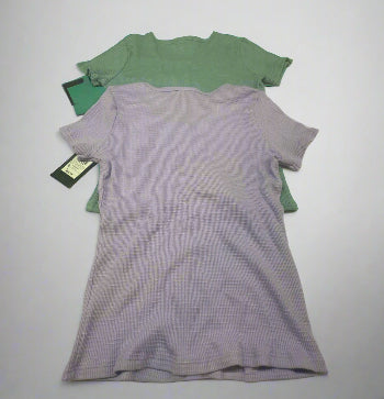 Girls’ 2-Pack Lilac and Green Button-Up Tops Size XL (14) - New