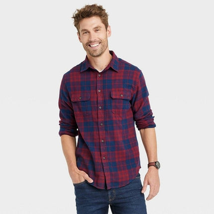 Goodfellow & Co Midweight Standard Fit Flannel Shirt - New