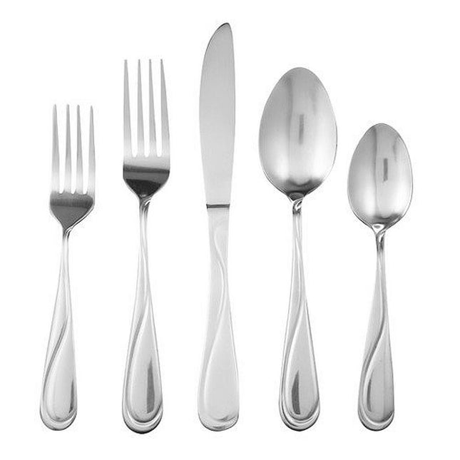 Gibson - Home New Wilmington Flatware Set, Set of 24 - Silver