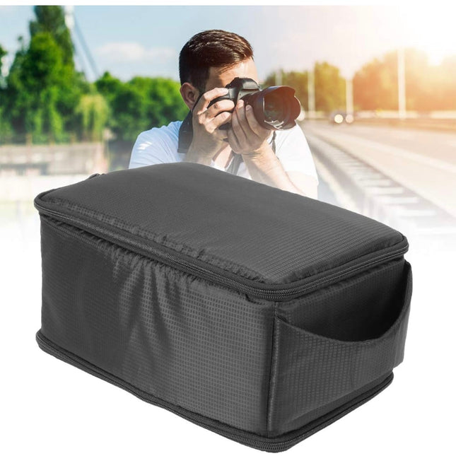 Camera Case Bag, Large Size Waterproof SLR Camera Equipment Bag, Black - New