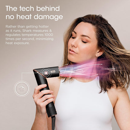 Shark FlexStyle Hair Dryer & Styling System Black HD440BK with 6 Attachments – New