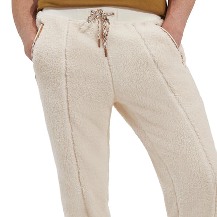 UGG Keane Fleece Lounge Pant Cream/Chestnut Size S New