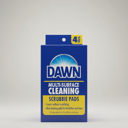 Dawn Scrubbie Cleaning Pad Sponges - 4 CT.
