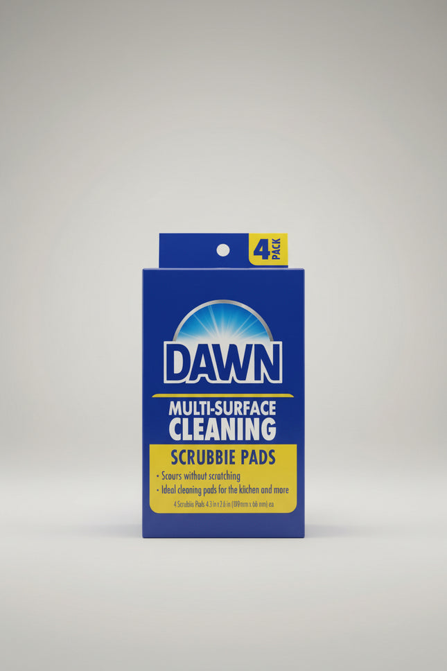 Dawn Scrubbie Cleaning Pad Sponges - 4 CT.