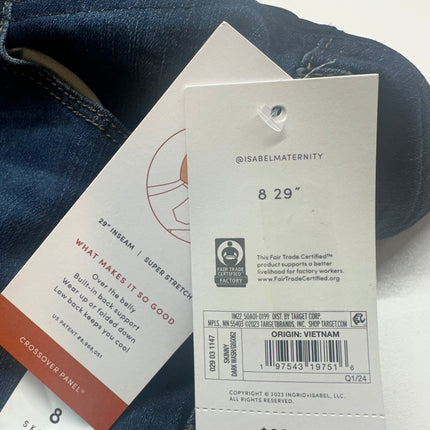 Women’s Skinny Jeans with Crossover Panel by Isabel Maternity™, New, Size 8