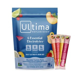 Ultima Replenisher Daily Electrolyte Powder – Mocktini Variety Pack, 16 Stickpacks EXP. 10/2027