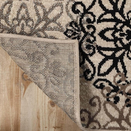 SUPERIOR Indoor Small Area Rug, Leigh Collection, 3' x 5', Multi-Colored (New)