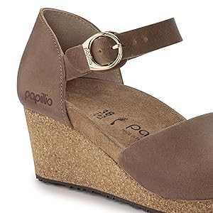 Birkenstock Mary by Papillio Cognac Leather Size 6 Narrow New