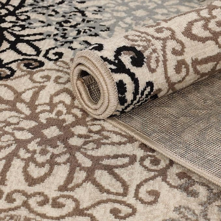 SUPERIOR Indoor Small Area Rug, Leigh Collection, 3' x 5', Multi-Colored (New)