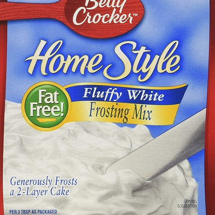 Betty Crocker Homestyle Fluffy White Frosting Mix, 7.2 oz, Pack of 3 – New, Exp. 09/15/2025