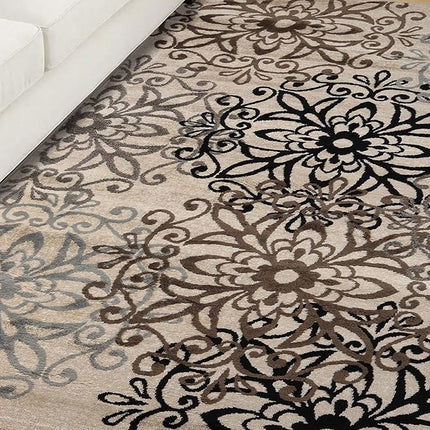 SUPERIOR Indoor Small Area Rug, Leigh Collection, 3' x 5', Multi-Colored (New)