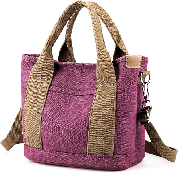 Small Tote Bag with Zipper Tote Bag for Women Crossbody Bag Shoulder Bag, Messenger Bag
