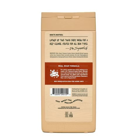 DR. SQUATCH Body Wash - Wood Barrel Bourbon - 14 fl oz