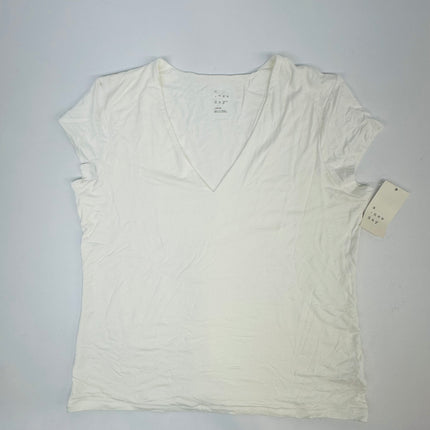 A New Day Women’s V-Neck T-Shirt | New | White | Size L