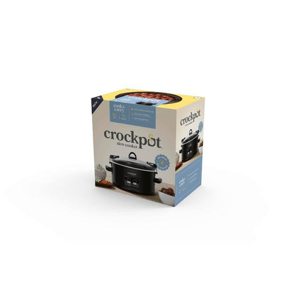 Crock-Pot 6qt Cook & Carry One Touch Programmable Slow Cooker - Matte Black, Open Box