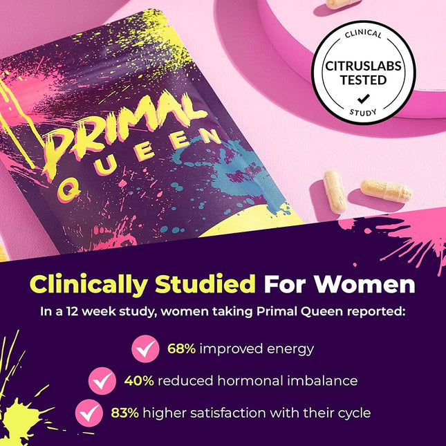 Primal Queen Female-Optimized Beef Organ Superfood Supplement (Beef Liver, Kidney, Heart, & 3 More) - 100% Gras