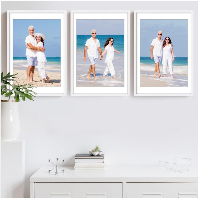 Sindcom 16x24 Poster Frame 3 Pack, White Picture Frames with Detachable Mat for 14x20 Prints - New Open Box