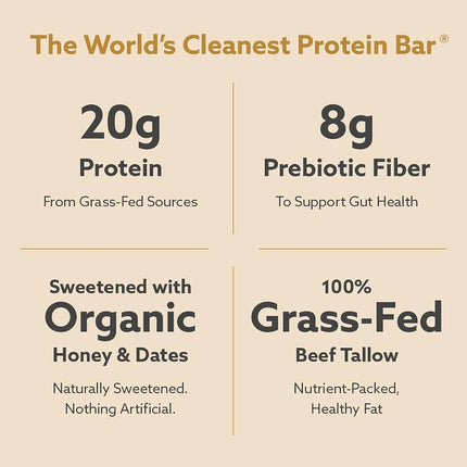Jacob Vanilla Protein Bars – 20g Protein, No Seed Oils, 9 Pack