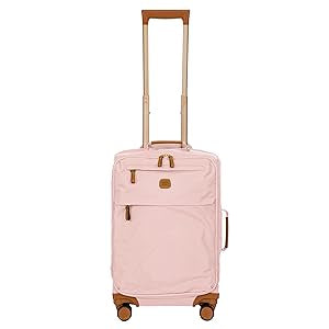 Brics Milano X - Travel Luxury Luggage Bag, Carry On With Spinner Wheels 21 In. Pink