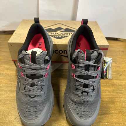 Saucony Women’s Peregrine 13 GTX - Size 7.5, Gravel/Black Marron