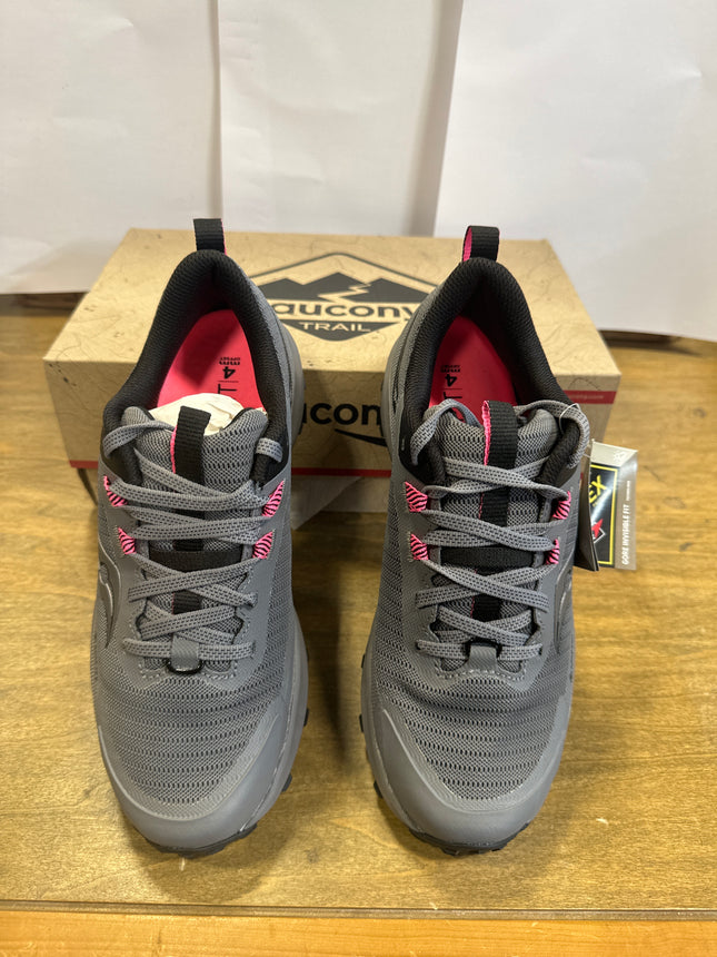 Saucony Women’s Peregrine 13 GTX - Size 7.5, Gravel/Black Marron