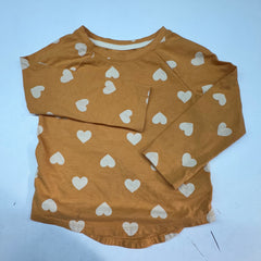 Heart-Patterned Long-Sleeve Shirt, New Without Tags