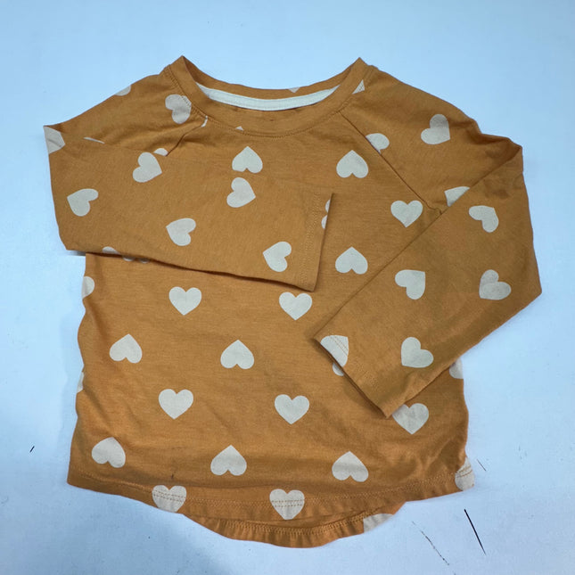 Heart-Patterned Long-Sleeve Shirt, New Without Tags