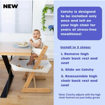 CATCHY Food Catcher for Stokke Tripp Trapp High Chair - New Open Box